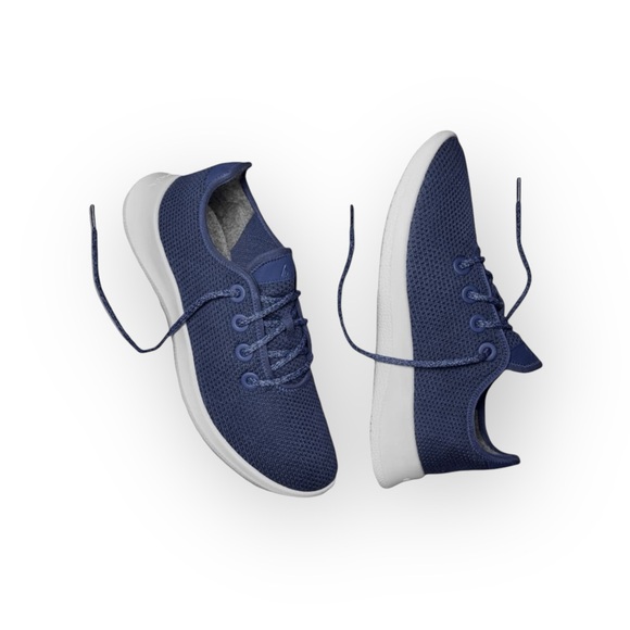 Allbirds ༄ Tree Runners Sustainable Running Shoes Sneakers ༄ Marine Blue ༄ 12 - Picture 15 of 16